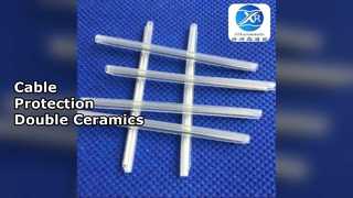 Προστασία καλωδίου οπτικών ινών Ανθεκτική διπλή κεραμική ράβδος